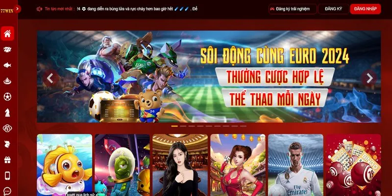 Trò chơi hấp dẫn tại casino 77win